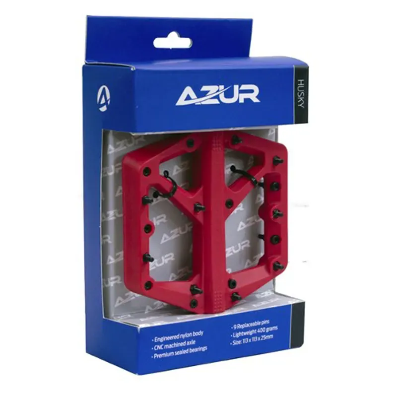 Azur Husky Pedal in Red-1