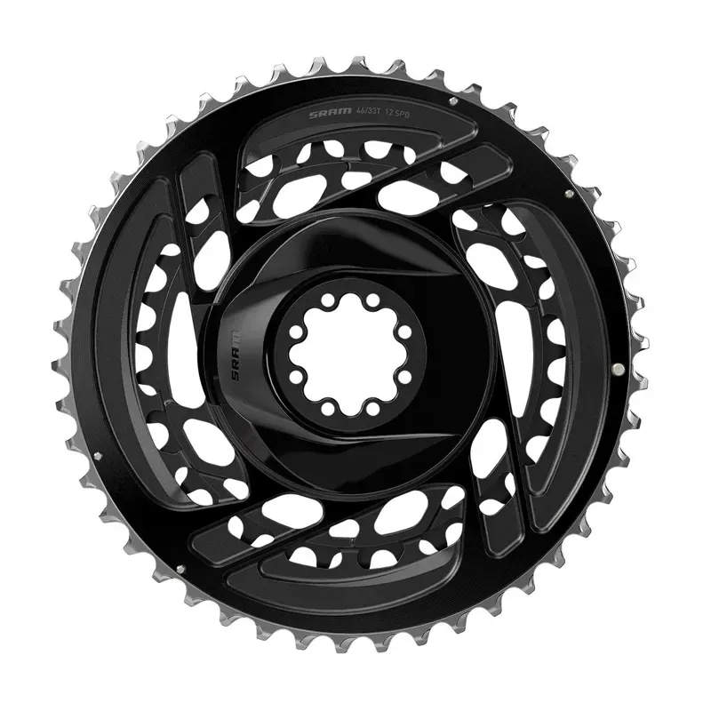 CHAIN RING ROAD 48/35T DM KIT NON-POWER FORCE D2 BLACK