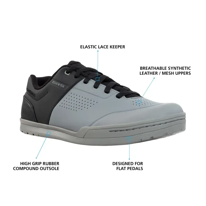 Shimano SH-GR501 Flat Shoes in Black/Gray-1