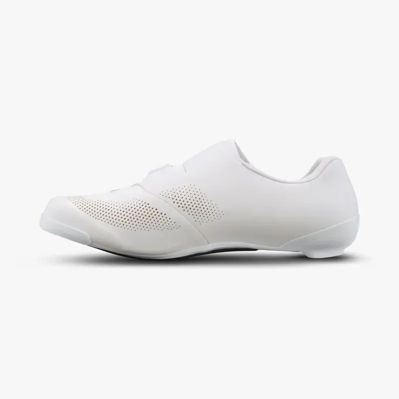 Shimano SH-RC703 Race-Ready Performance Wide Road Shoes in White-2