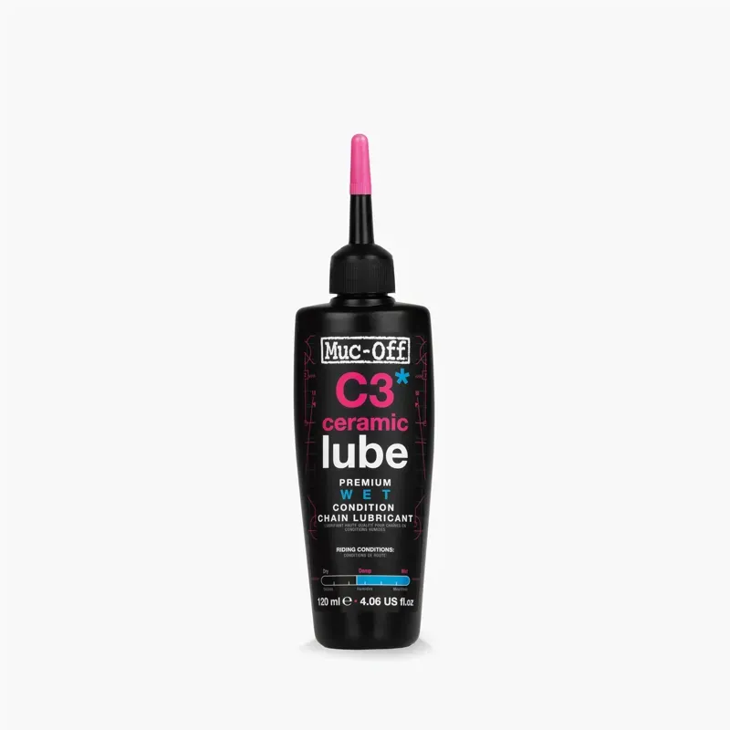 Muc-Off C3 Ceramic 120ml Wet Weather Lube in Black