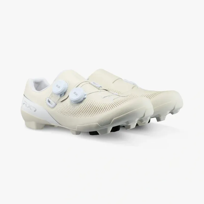 Shimano SH-RX710 Narrow Cycling Shoes in Sand White-1