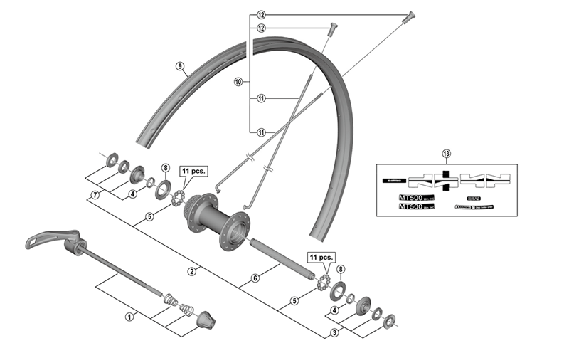 WH-MT500 FRONT WHEEL - 29er-1