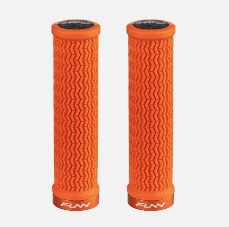 FUNN Grips - Holeshot - One Sided Lock - Triple Fin - 30.5mm - Orange