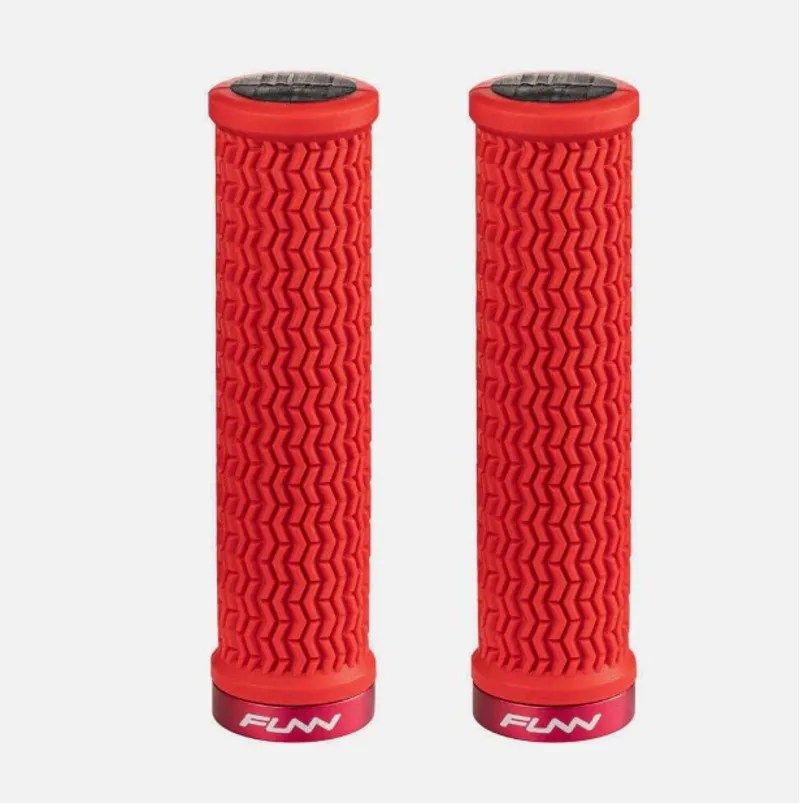 FUNN Grips - Holeshot - One Sided Lock - Triple Fin - 30.5mm - Red
