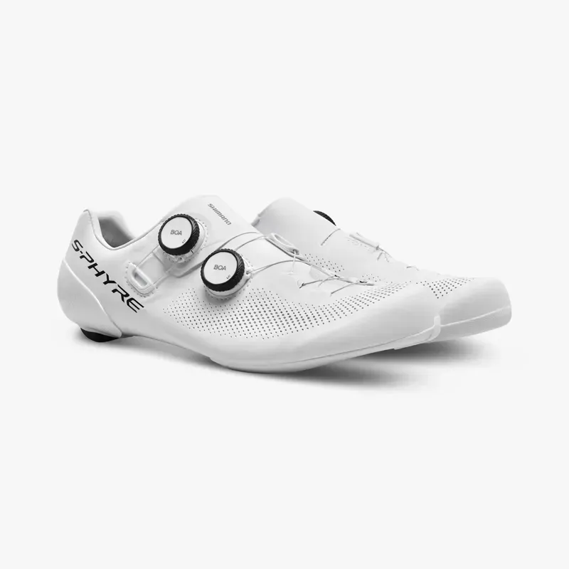 Shimano S-Phyre SH-RC903 Wide Road Cycling Shoe in White-1